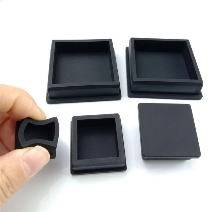 Square silicone cap plugs